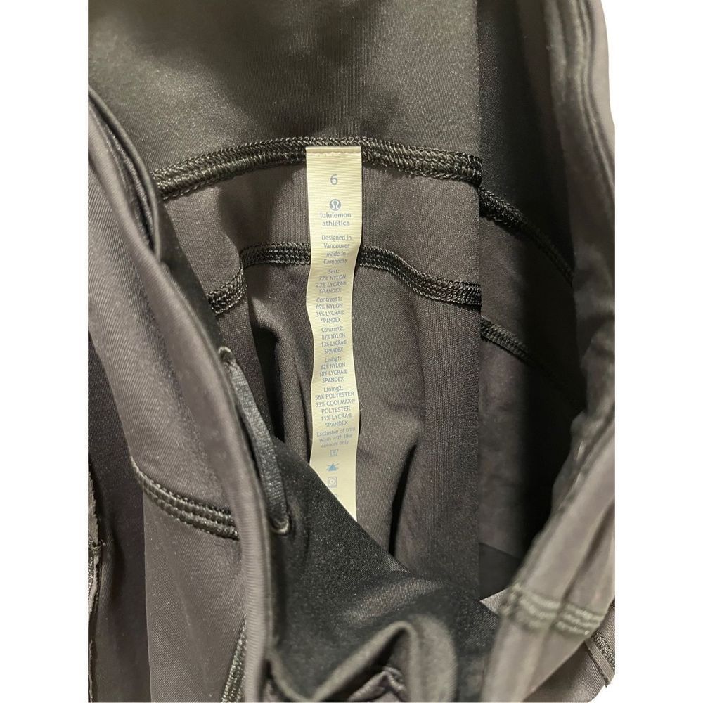 Lululemon black cropped leggings, women’s size 6, NWOT - Picture 4 of 4